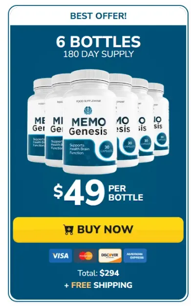 Order Memo Genesis 6 Bottles